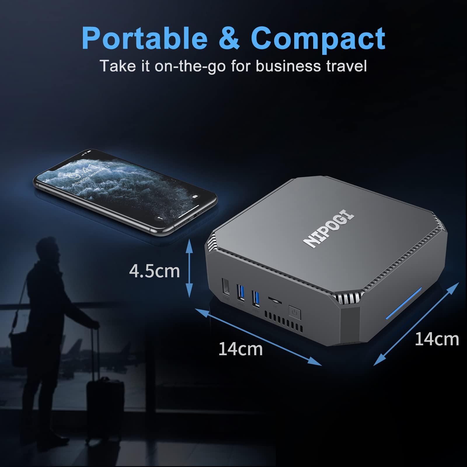 驚きの破格値，新作 【Win11対応】NiPoGi ミニpc Windows 10 Pro